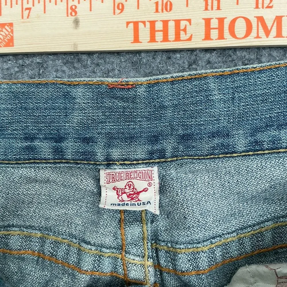 True Religion Y2K Embroidered Back Pocket Bootcut Mens 36x33
